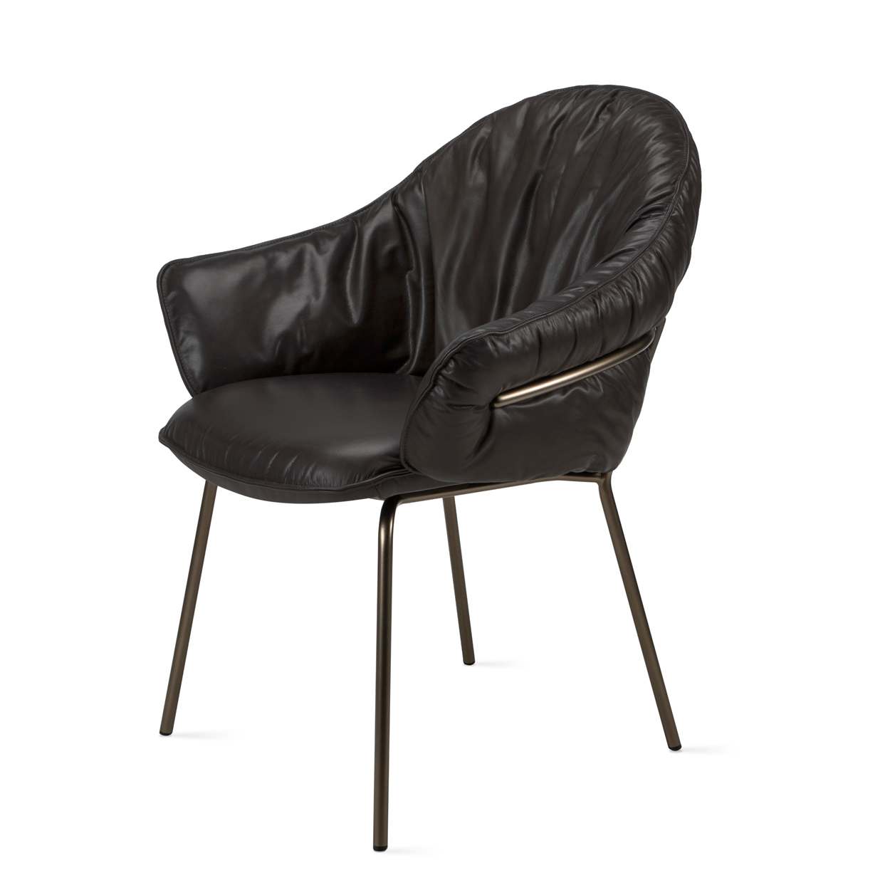 Marie Armchair - Leder Adora Canelo