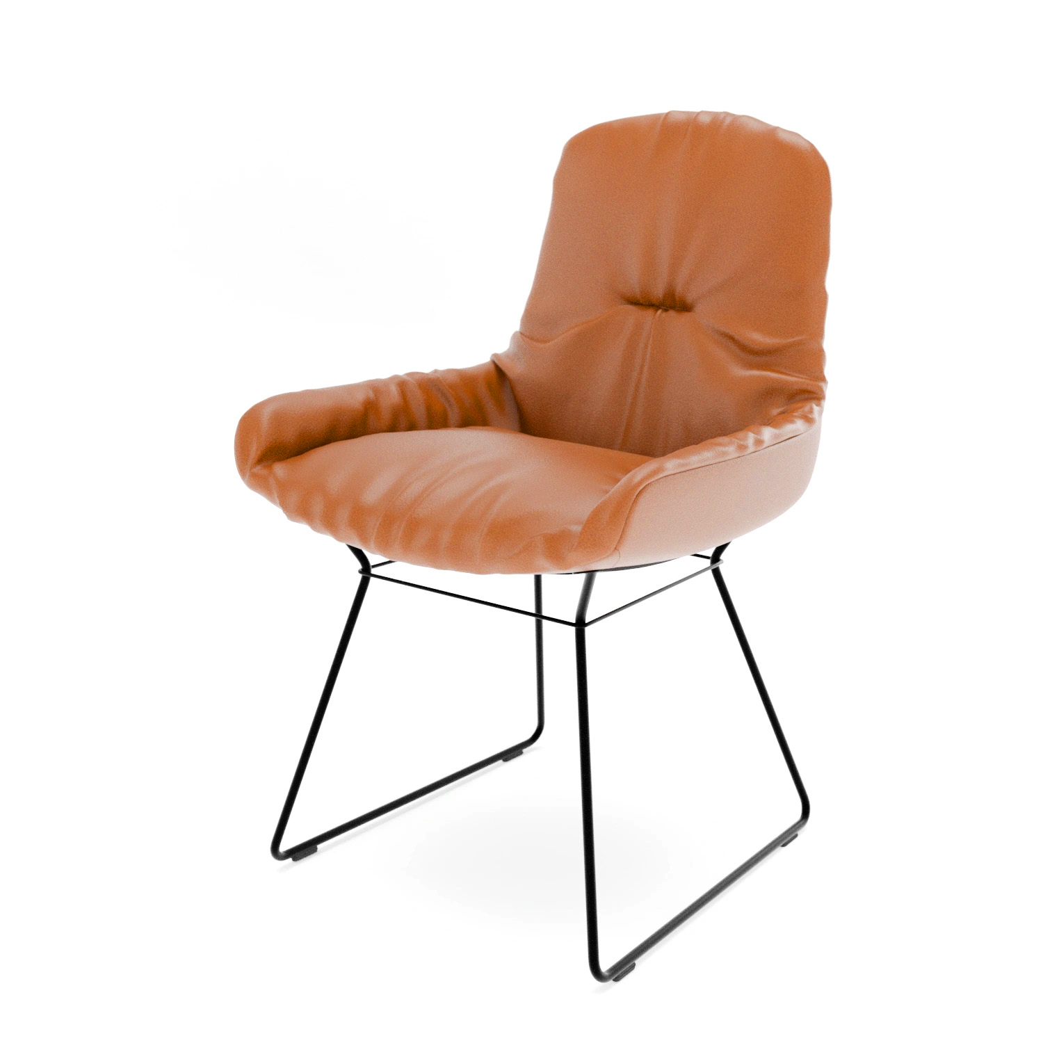 Leya Armchair Low - limitierte Sonderaktion Leder Sensia - Drahtgestell 