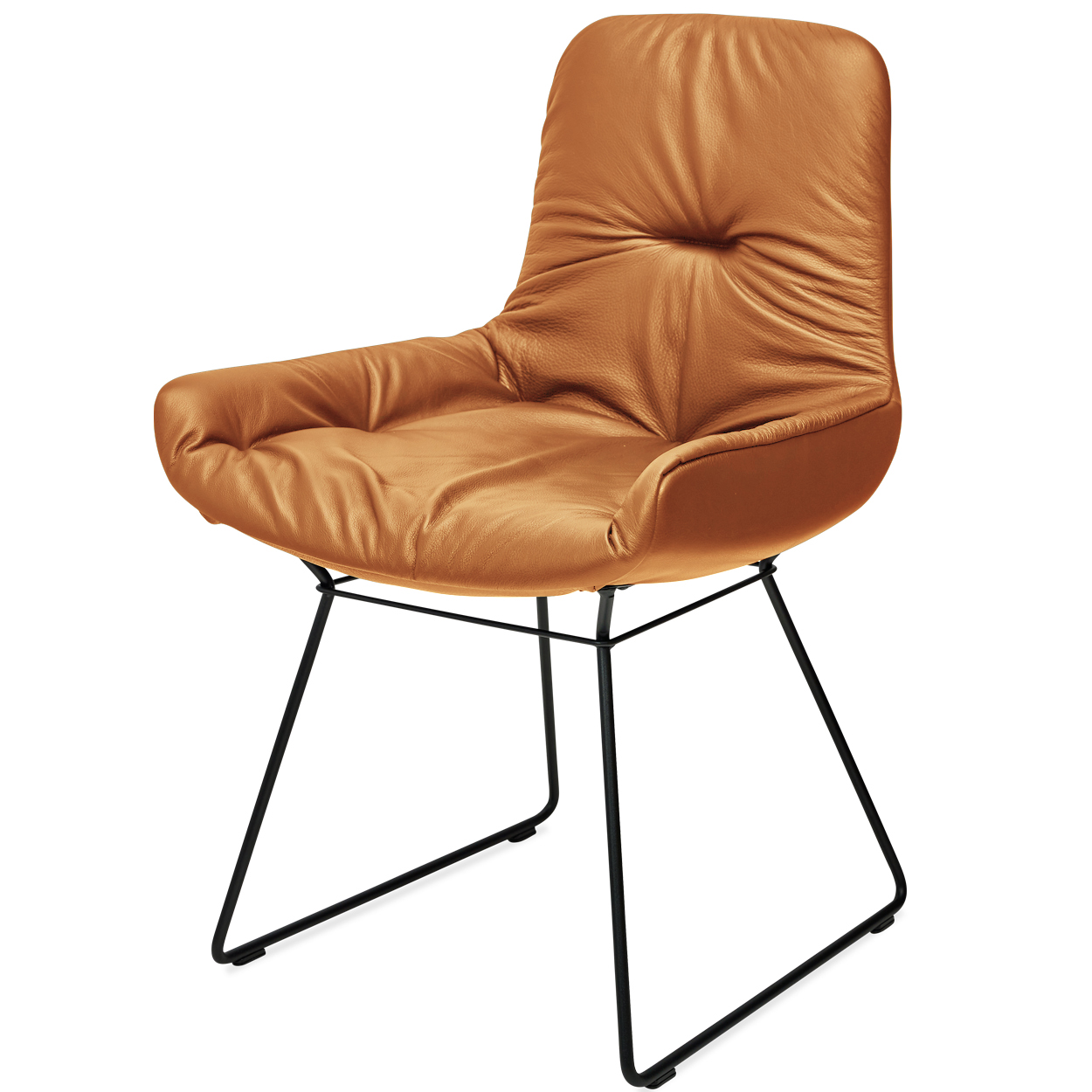 Leya Armchair Low Leder Sahara Cognac