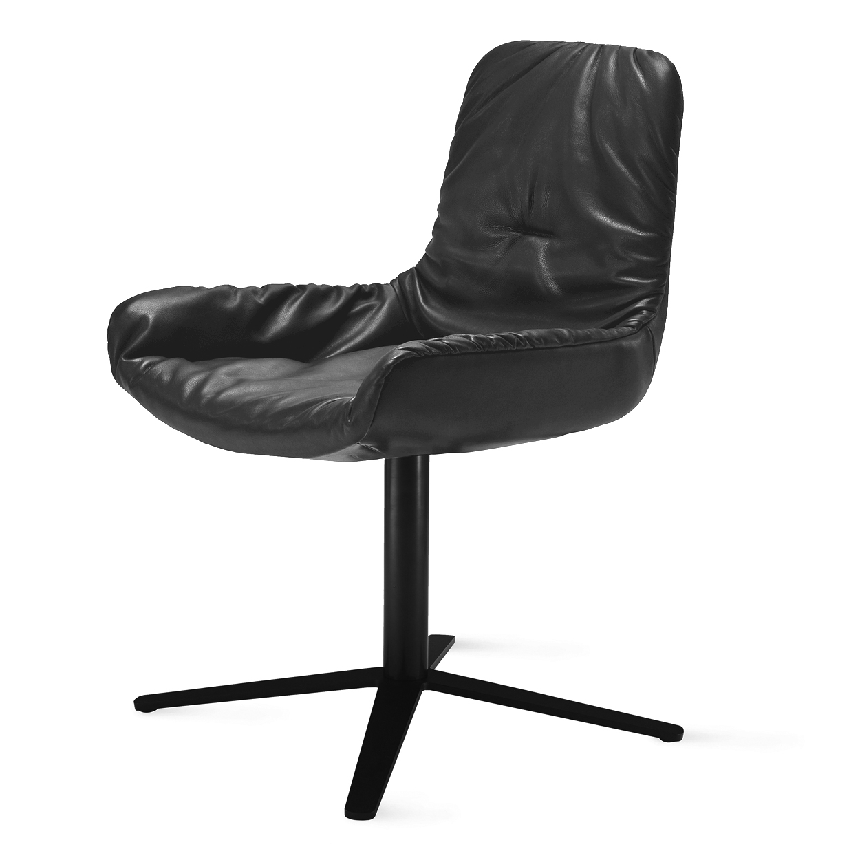 Leya Armchair Low - Leder Sahara Anthrazit