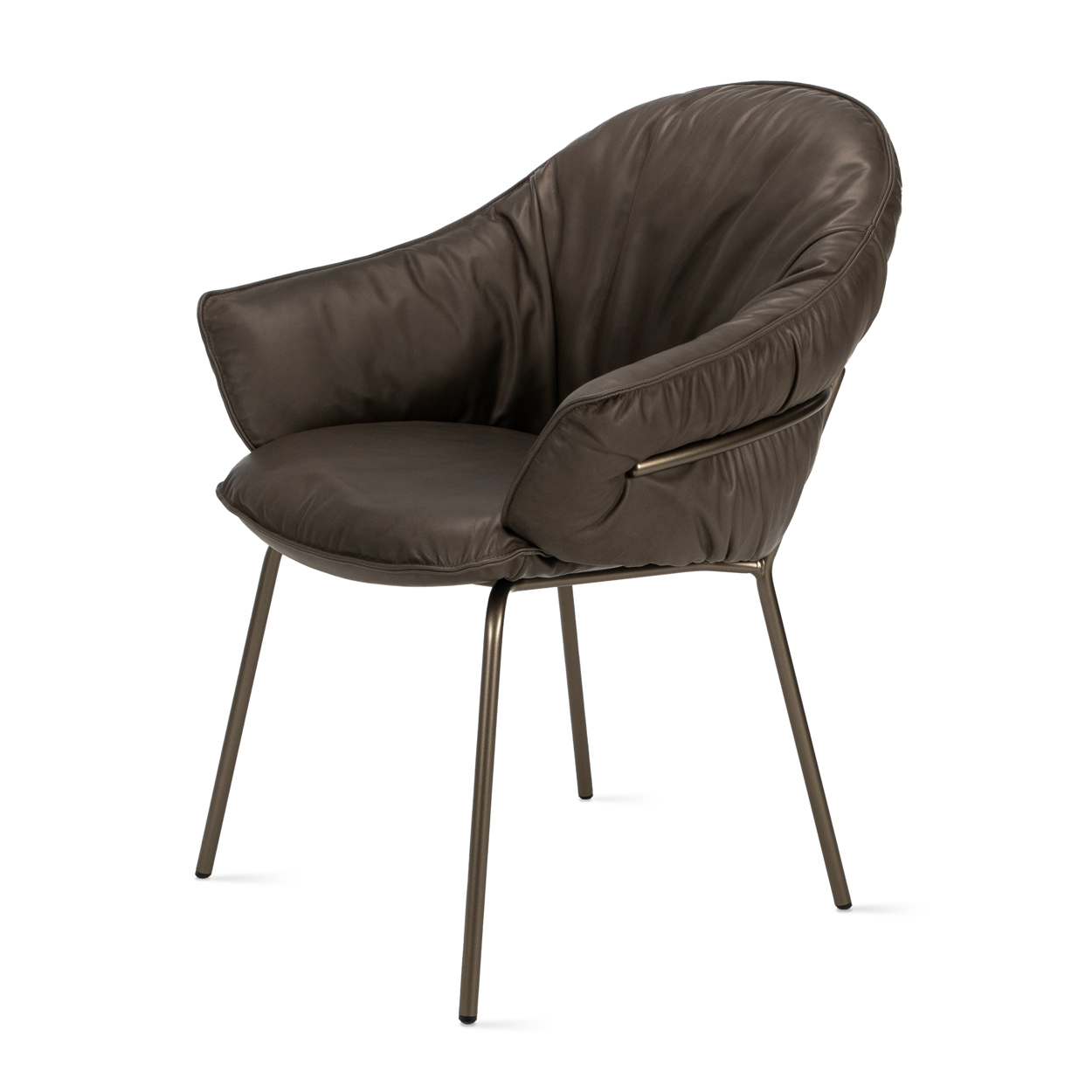 Marie Armchair - Leder Adora Walnut 