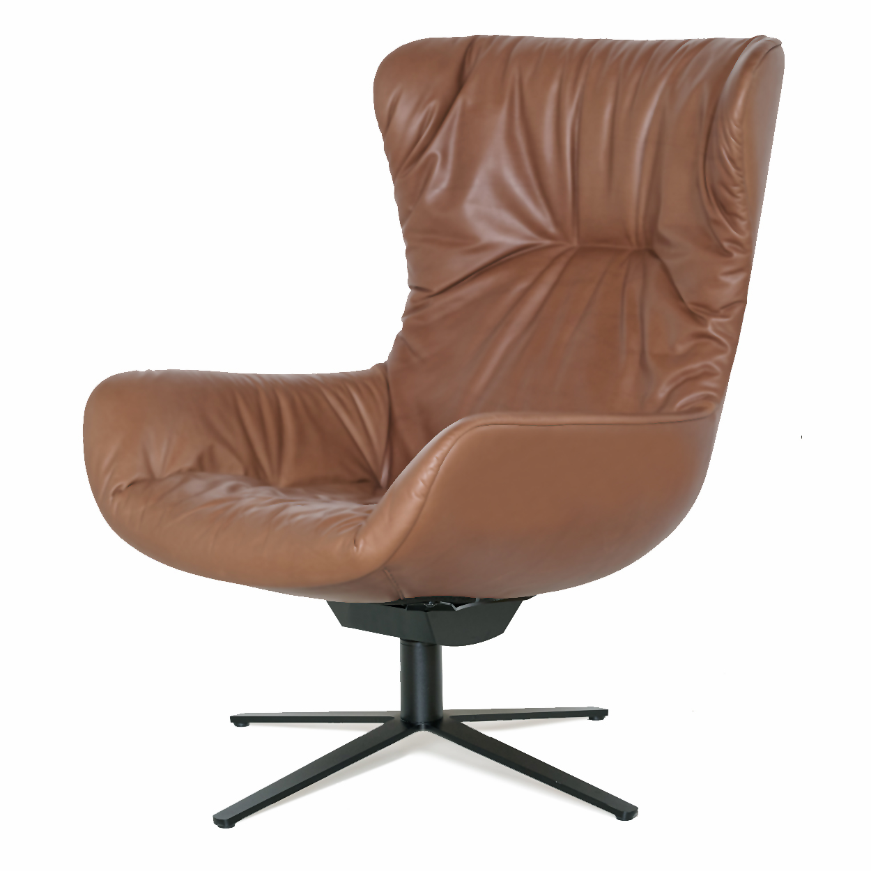 Leya Wingback Chair  - Muscat cognac