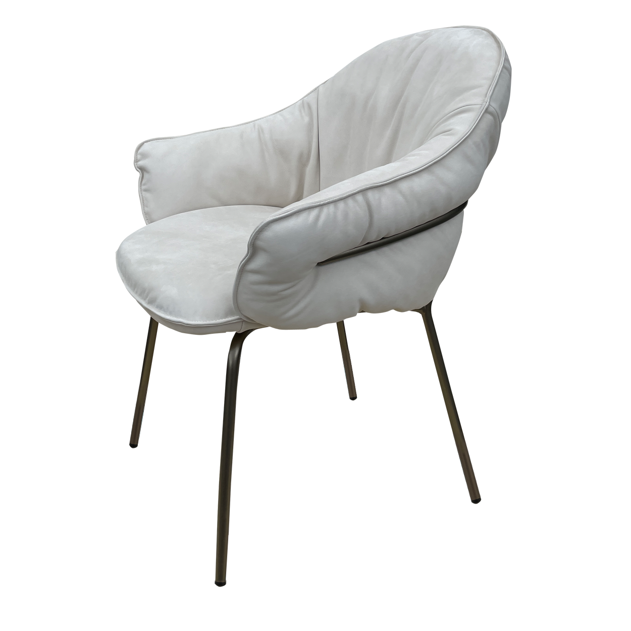 Marie Armchair - Leder Cayenne Moon 90010