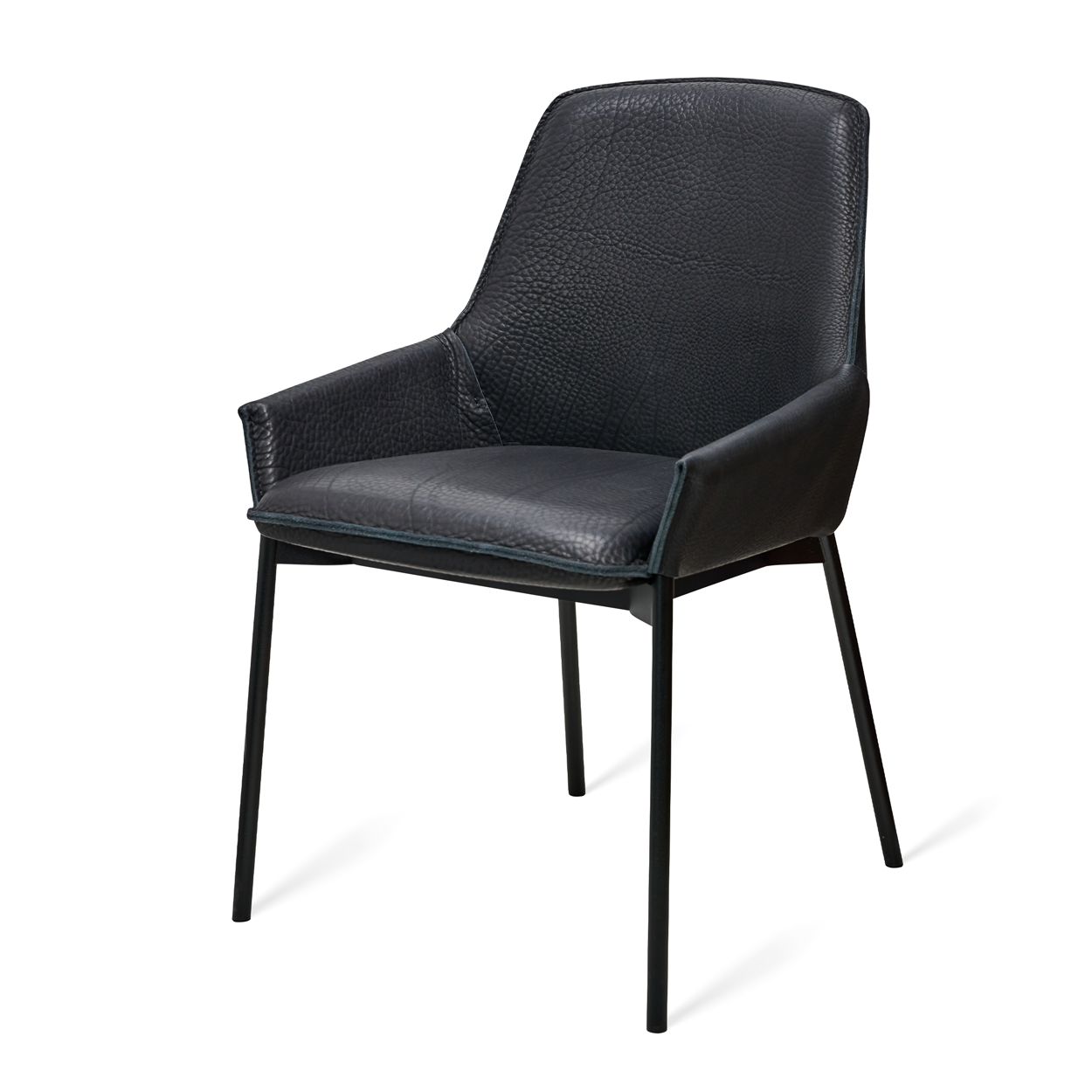 Grace Armchair Low Leder Magnum Ebony
