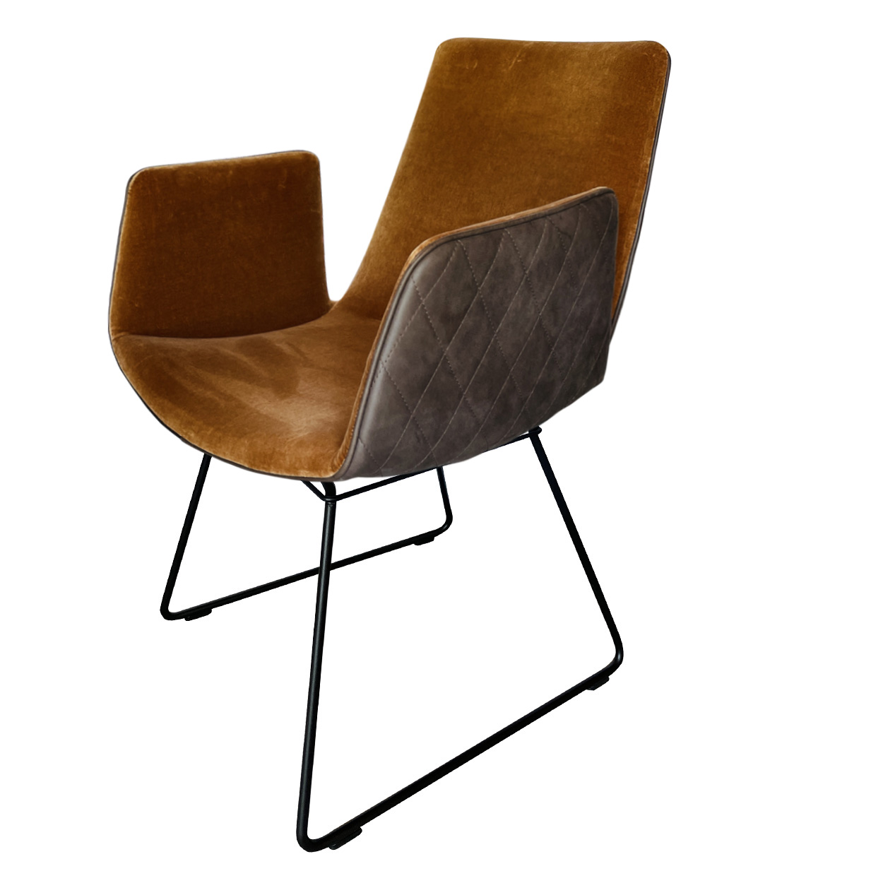 Amelie Armchair High - Leder Muscat Coffee