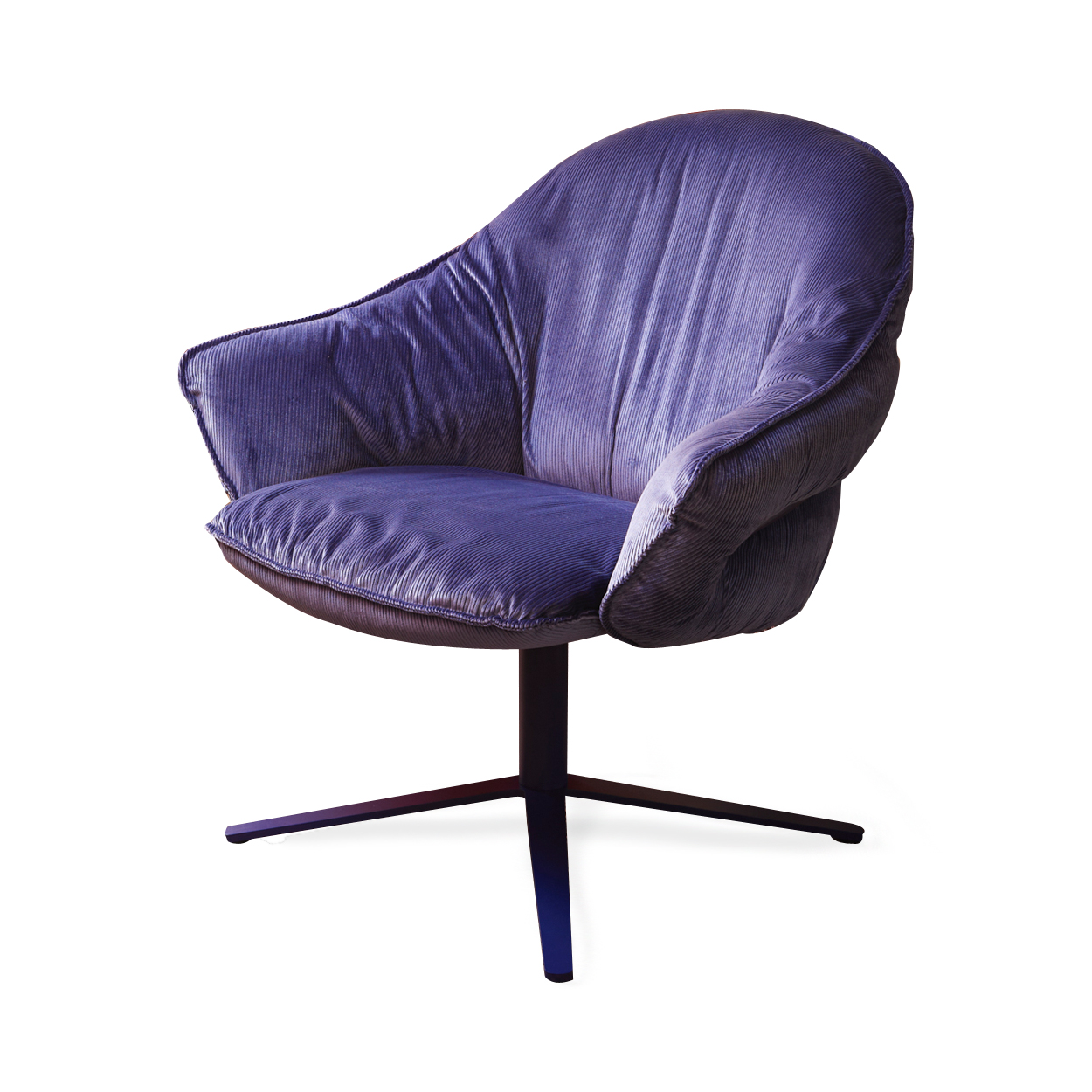 Marie Lounge Chair Low - Riga Iris 