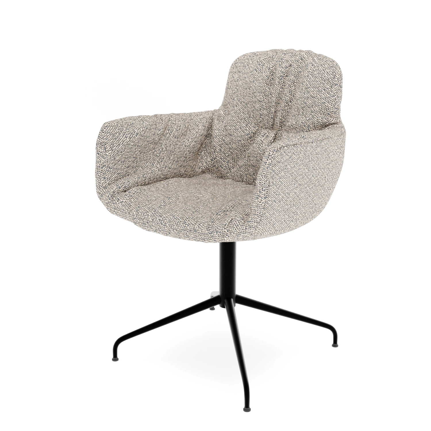 Leya Armchair High - Aktion -10% - Stoff Safire Farbe 001 | Gestell Leya : Sternfußgestell 2.2.