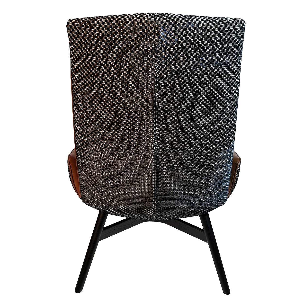 Amelie Lounge  Sessel inkl. Ottomane - Leder Opium Cognac und Nobilis Raphael